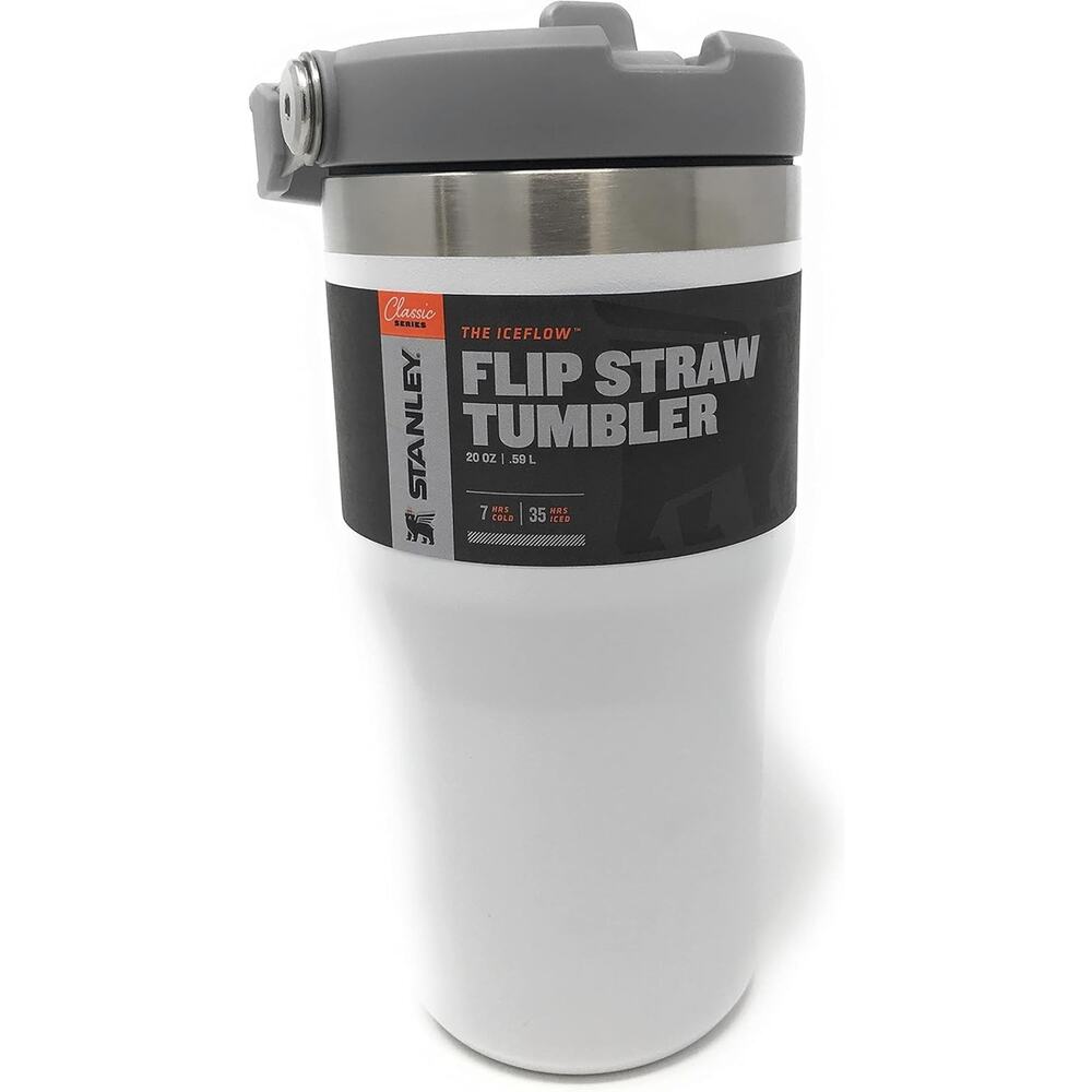 Stanley IceFlow Flip Straw Tumbler 20oz Ash Leakproof